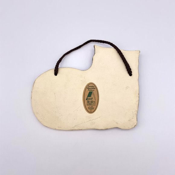 1990s Cat Wall Decor Sign - "Happiness is being owned by a cat" - Picture 3 of 4